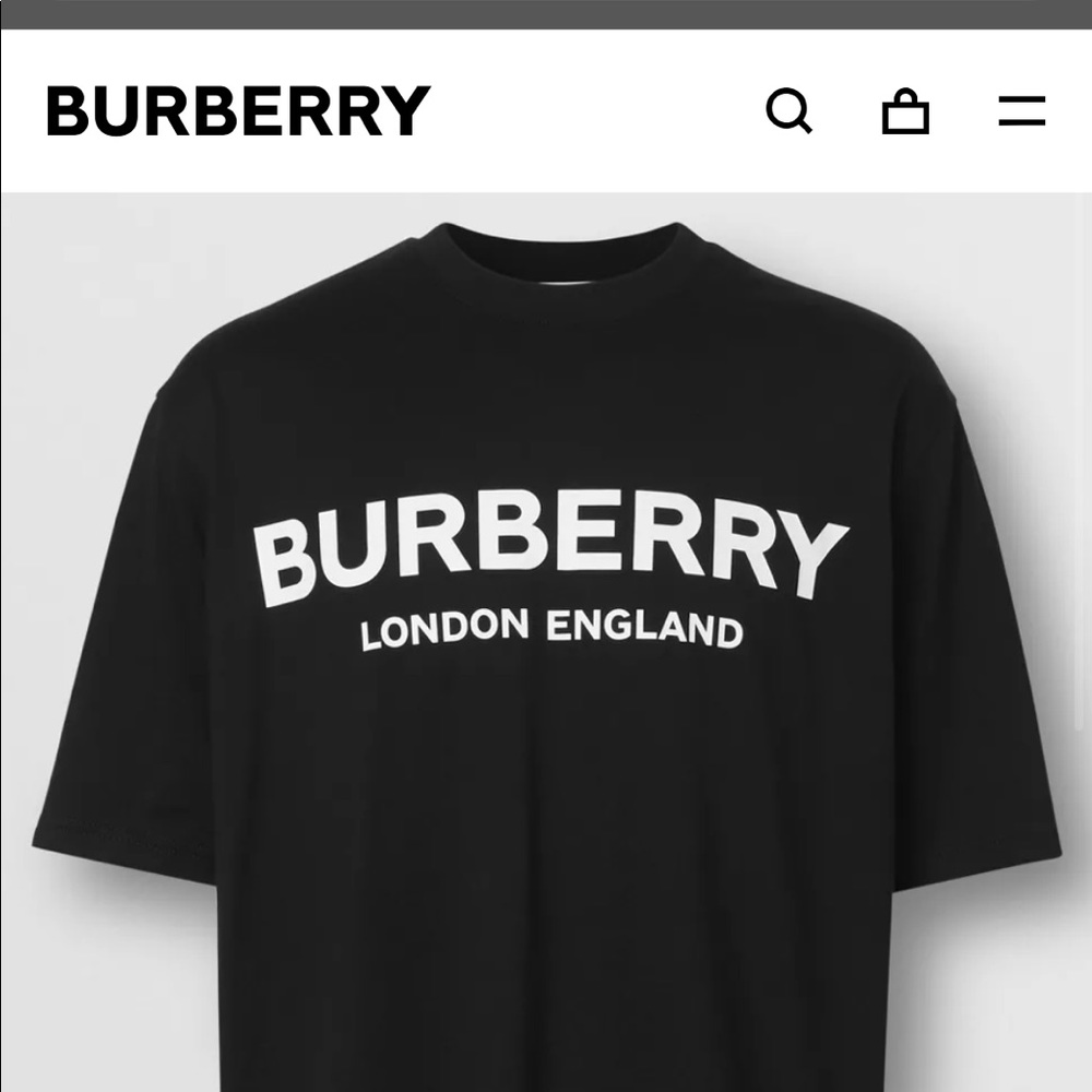 Burberry black t shirt